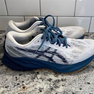 Asics Dynamic Blue and White Athletic Shoes FF Blast men’s